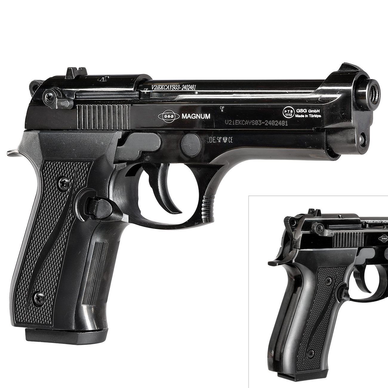 Ekol Firat Magnum Schreckschusspistole Kal. 9mm P.A.K. Vollmetall brniert Bild 9