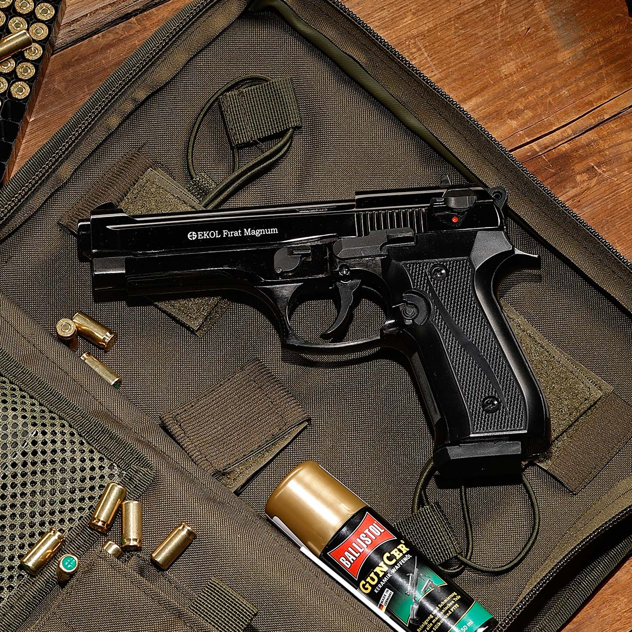 Ekol Firat Magnum Schreckschusspistole Kal. 9mm P.A.K. Vollmetall brüniert Bild 1