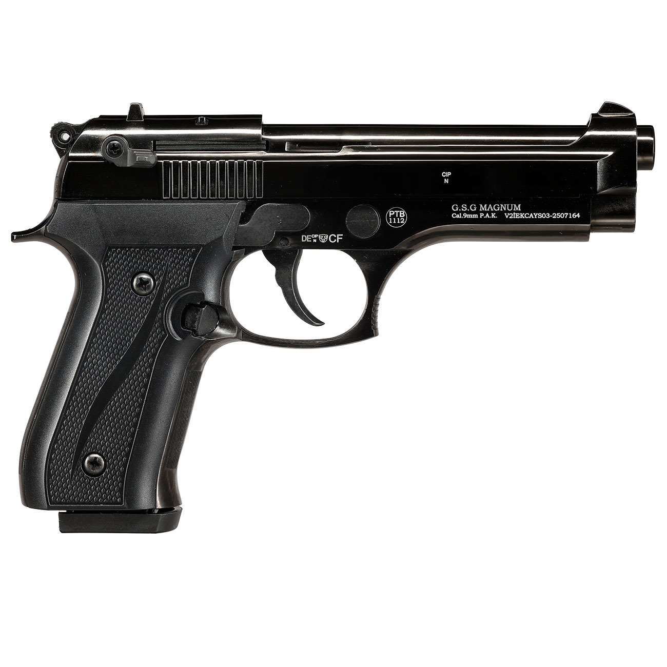 Ekol Firat Magnum Schreckschusspistole Kal. 9mm P.A.K. Vollmetall brüniert Bild 3