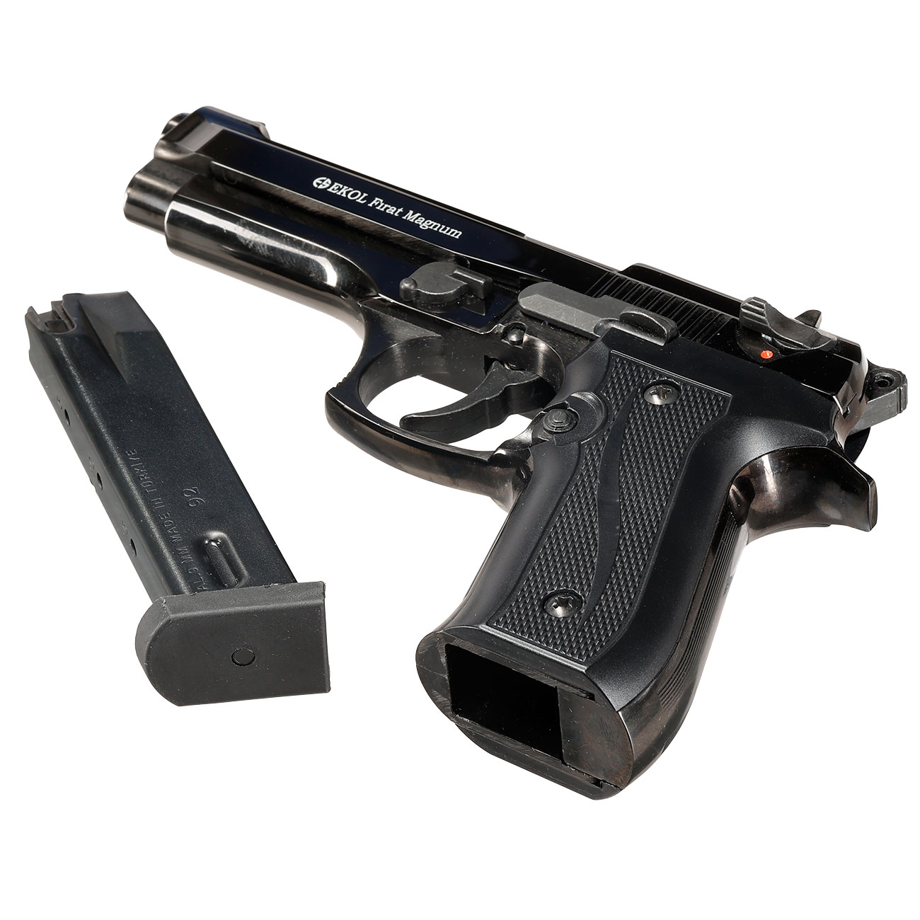 Ekol Firat Magnum Schreckschusspistole Kal. 9mm P.A.K. Vollmetall brüniert Bild 6