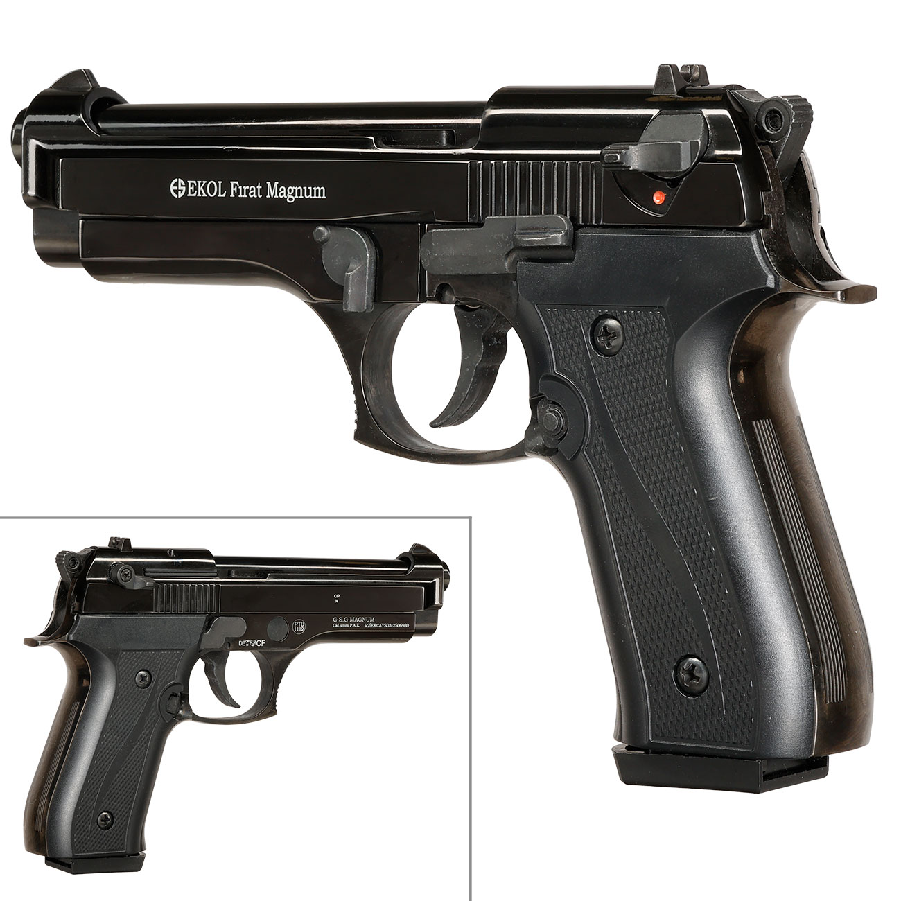 Ekol Firat Magnum Schreckschusspistole Kal. 9mm P.A.K. Vollmetall br�niert Bild 7