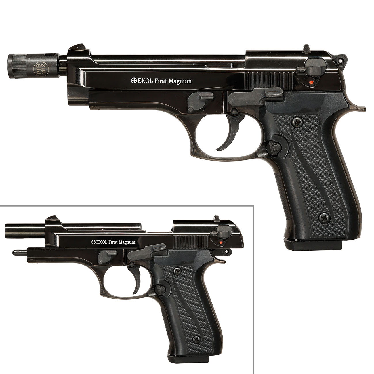 Ekol Firat Magnum Schreckschusspistole Kal. 9mm P.A.K. Vollmetall br�niert Bild 9