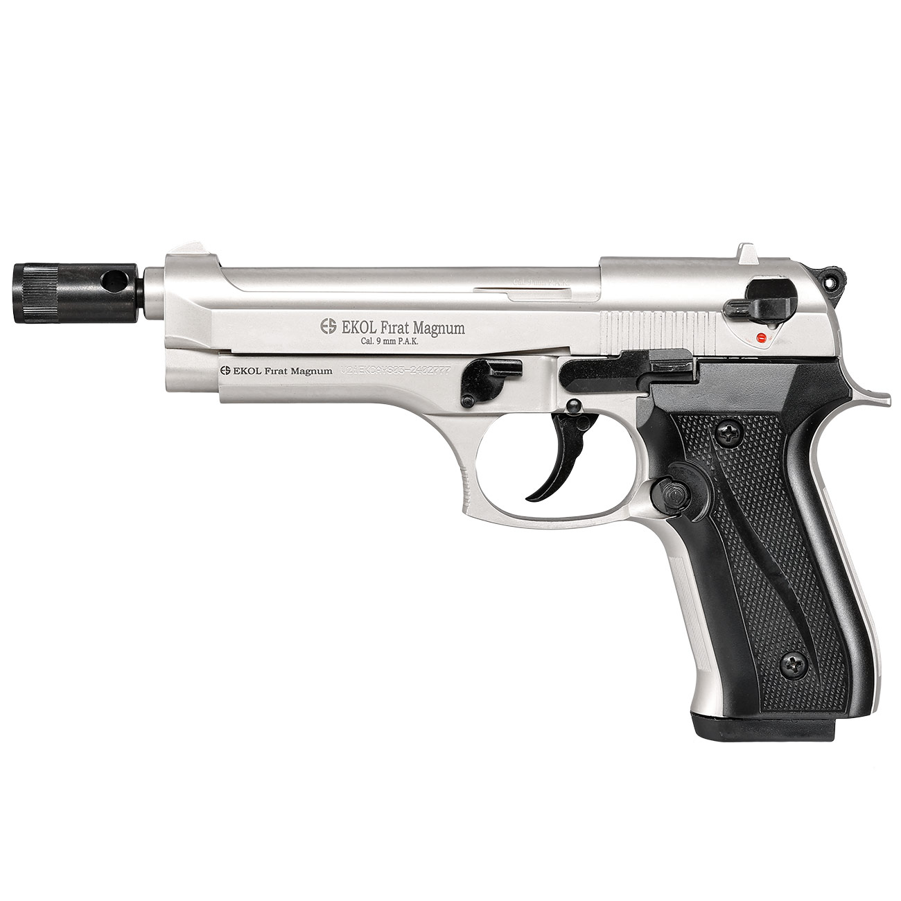 Ekol Firat Magnum Schreckschuss Pistole 9mm P.A.K. nickel Bild 10