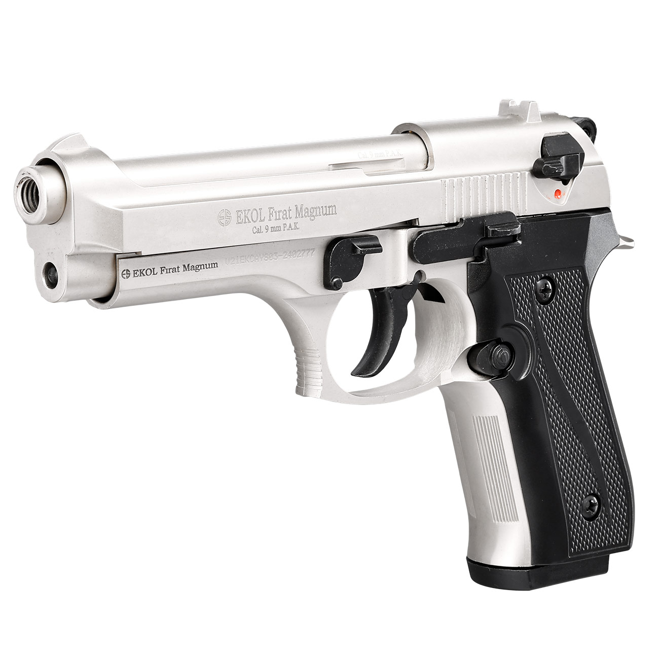 Ekol Firat Magnum Schreckschuss Pistole 9mm P.A.K. nickel Bild 2