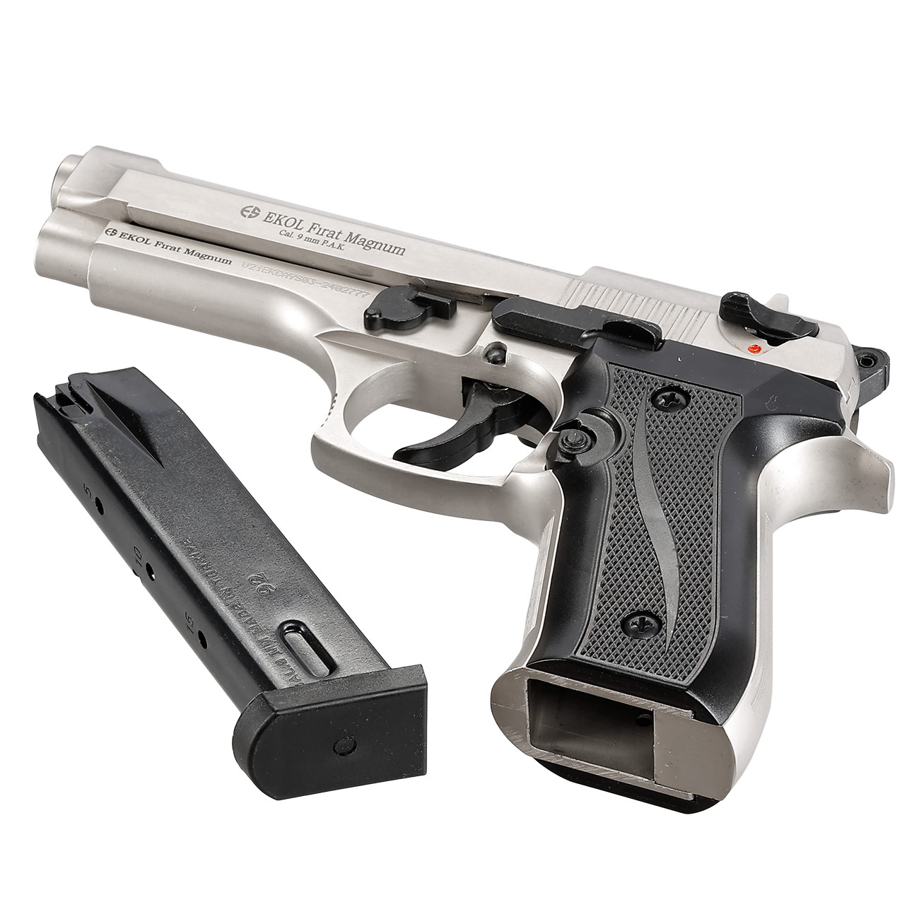 Ekol Firat Magnum Schreckschuss Pistole 9mm P.A.K. nickel Bild 6