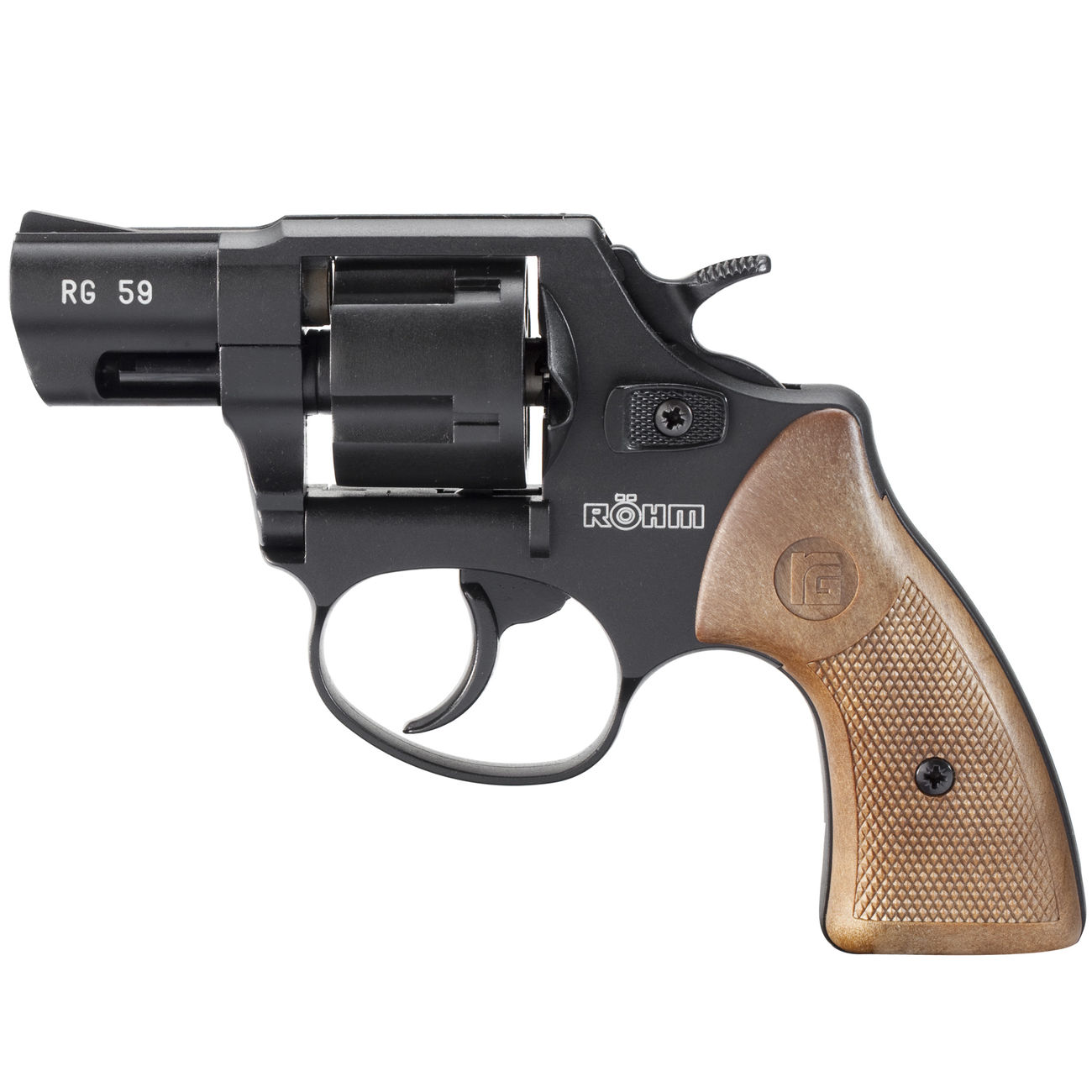 Rhm RG 59 Schreckschuss-Revolver 9mm R.K. brniert Holzoptik