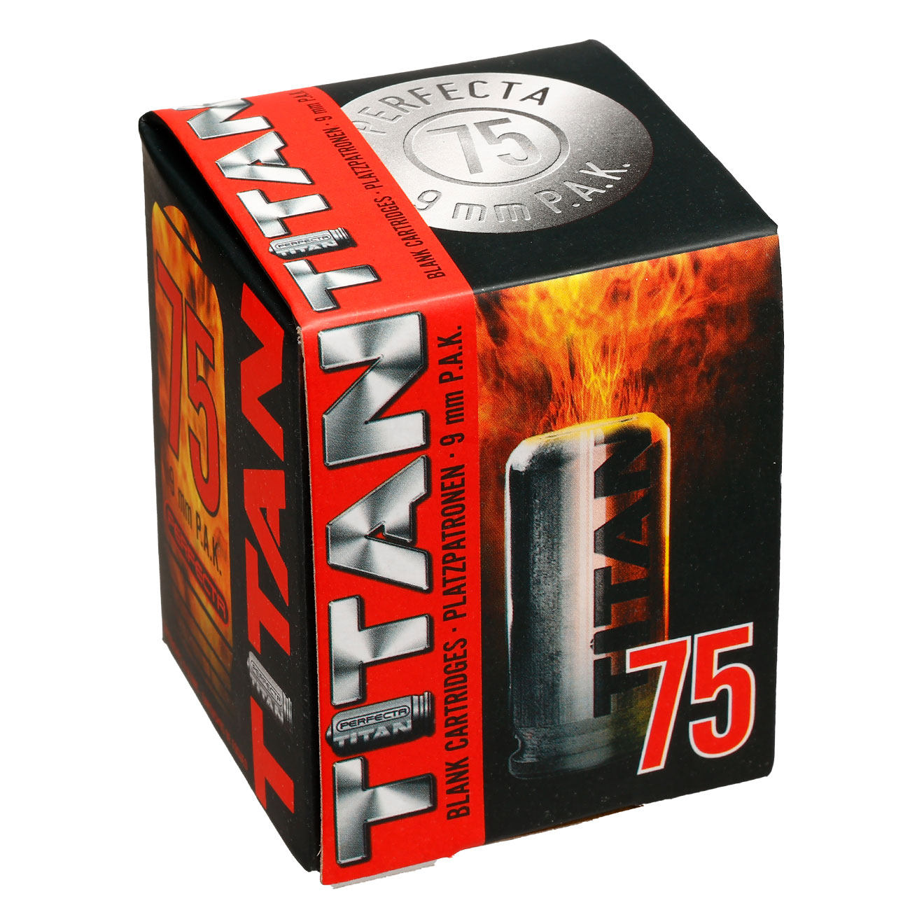 Perfecta Titan Knallpatronen 9mm P.A.K. 75 Stck Bild 2