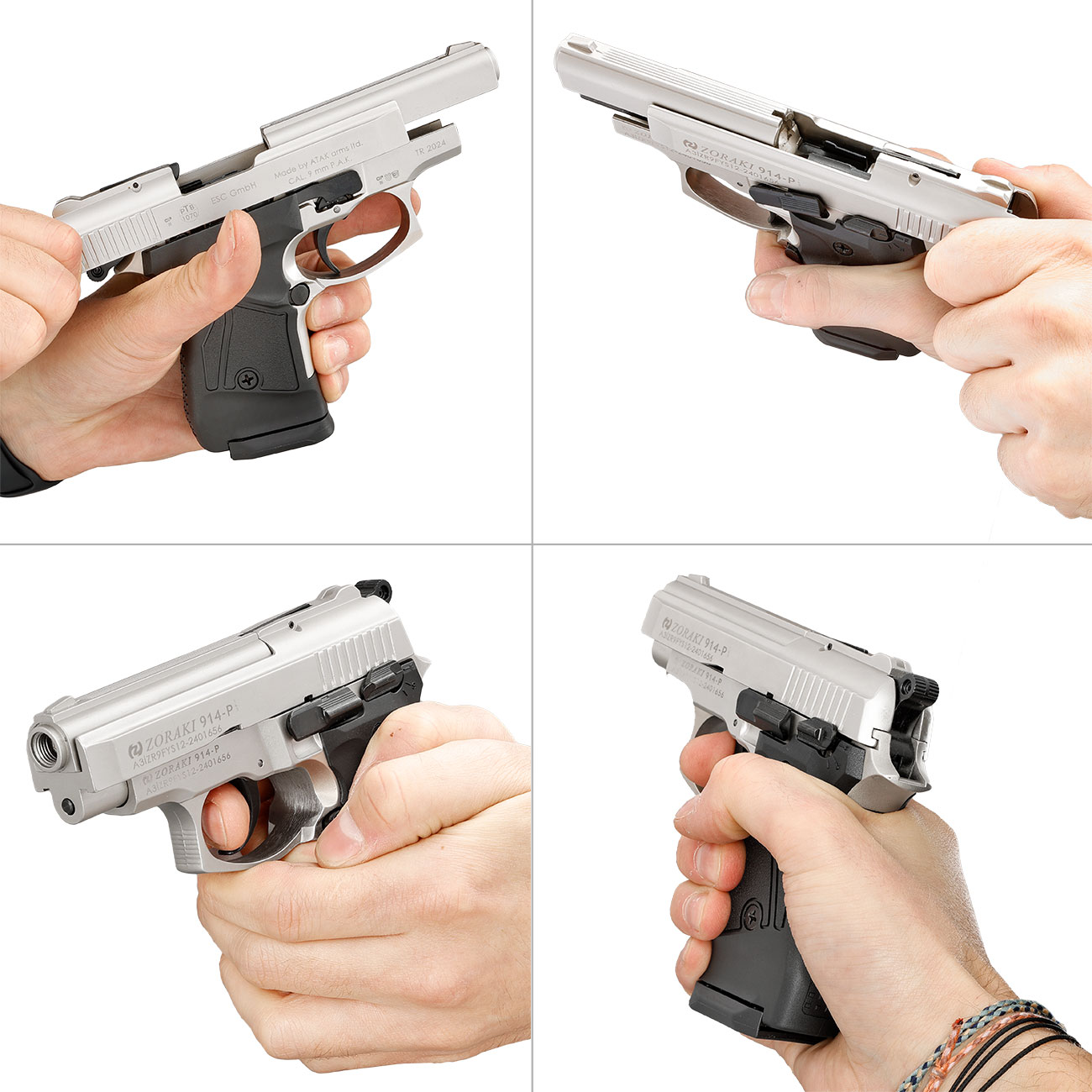 Zoraki 914 satina Schreckschuss Pistole 9mm P.A.K Bild 11