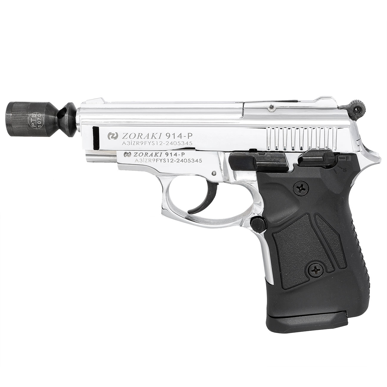 Zoraki 914 chrom Schreckschuss Pistole 9mm P.A.K. Bild 10