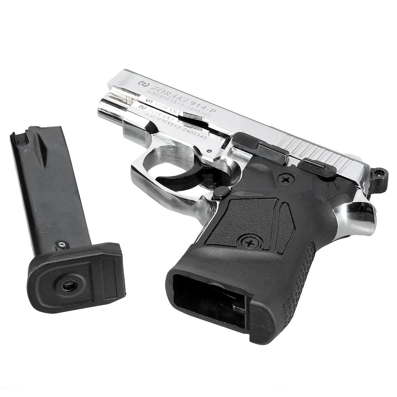 Zoraki 914 chrom Schreckschuss Pistole 9mm P.A.K. Bild 6