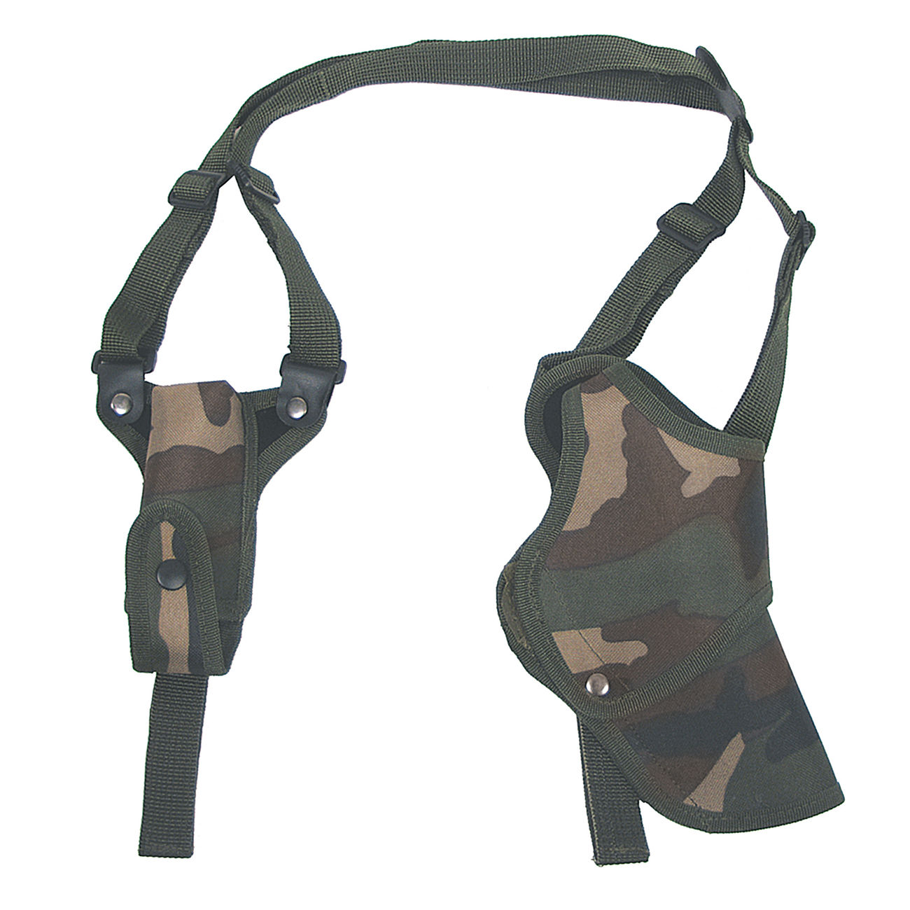 MFH Schulterholster mit Magazintasche woodland Linkshnder