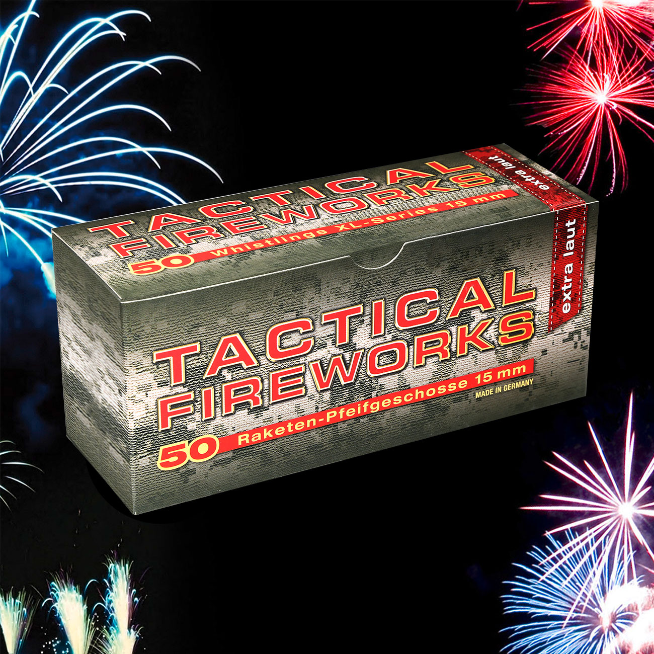 Pfeifpatronen Tactical Fireworks 50 Stck fr Schreckschusswaffen