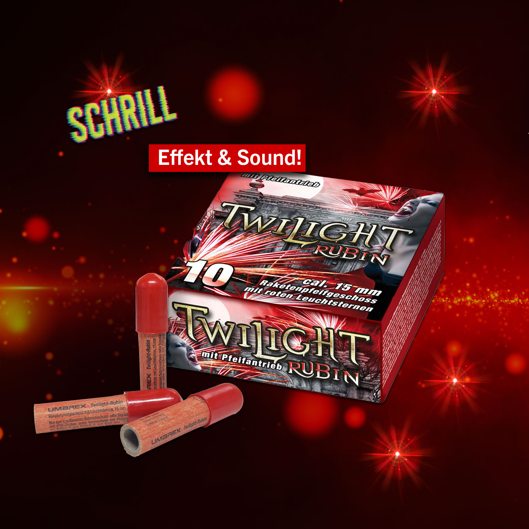 Twilight Rubin Pfeifgeschosse 10 St�ck
