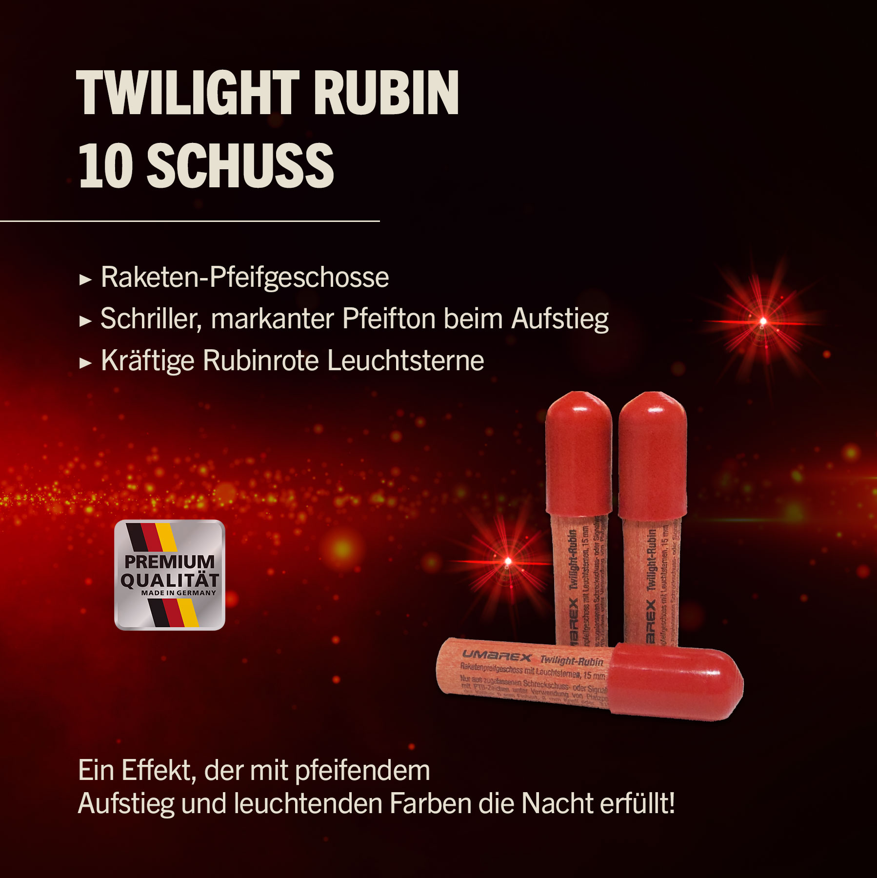 Twilight Rubin Pfeifgeschosse 10 St�ck Bild 1