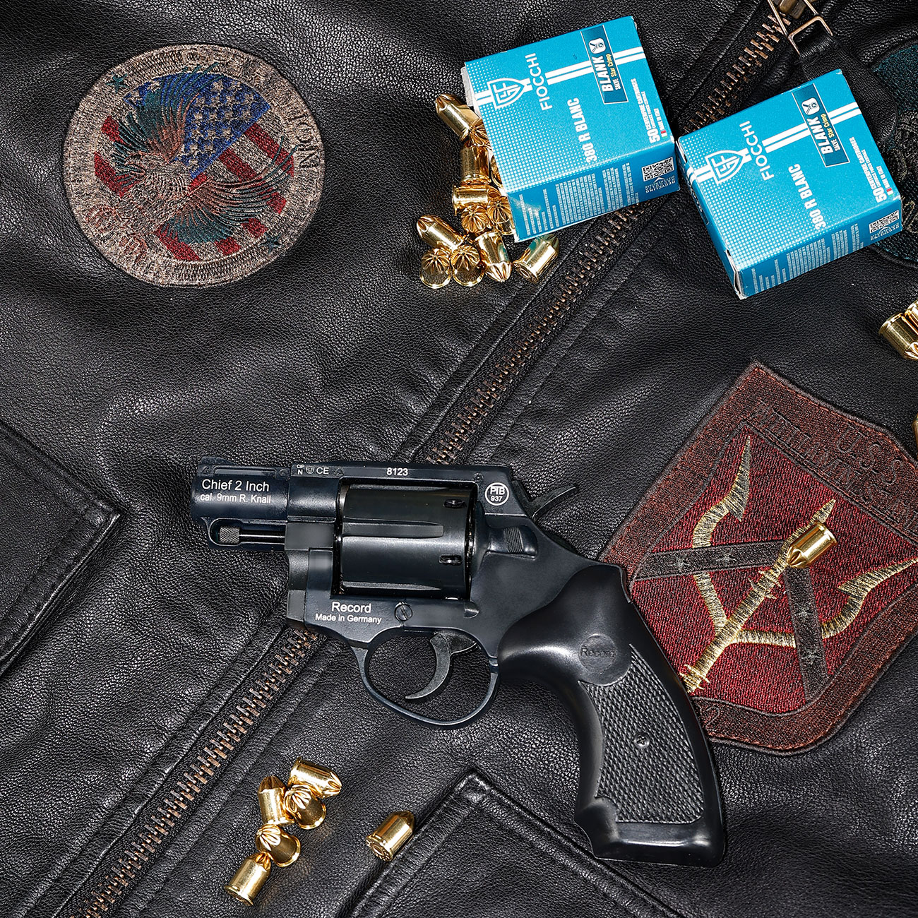 Record Chief 2 Zoll Schreckschuss Revolver Kal. 9 mm R.K. schwarz Bild 1