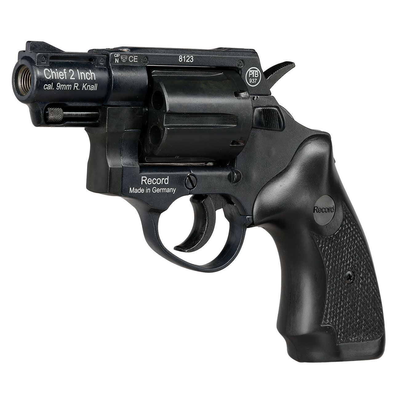 Record Chief 2 Zoll Schreckschuss Revolver Kal. 9 mm R.K. schwarz Bild 2