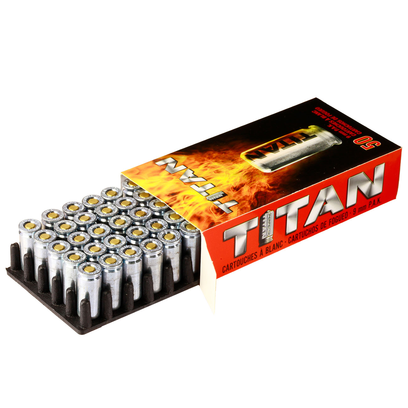 Perfecta Titan Knallpatronen 9mm P.A.K. 50 Stck Bild 3