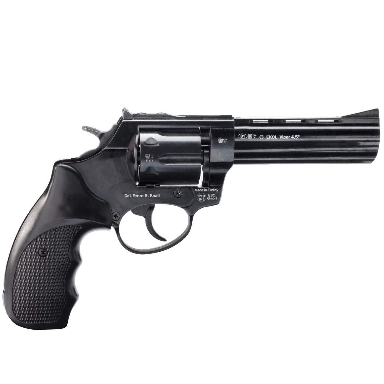 Ekol Viper 4,5 Zoll Schreckschuss Revolver brniert Kal. 9 mm R.K. Vorfhrmodell Bild 2