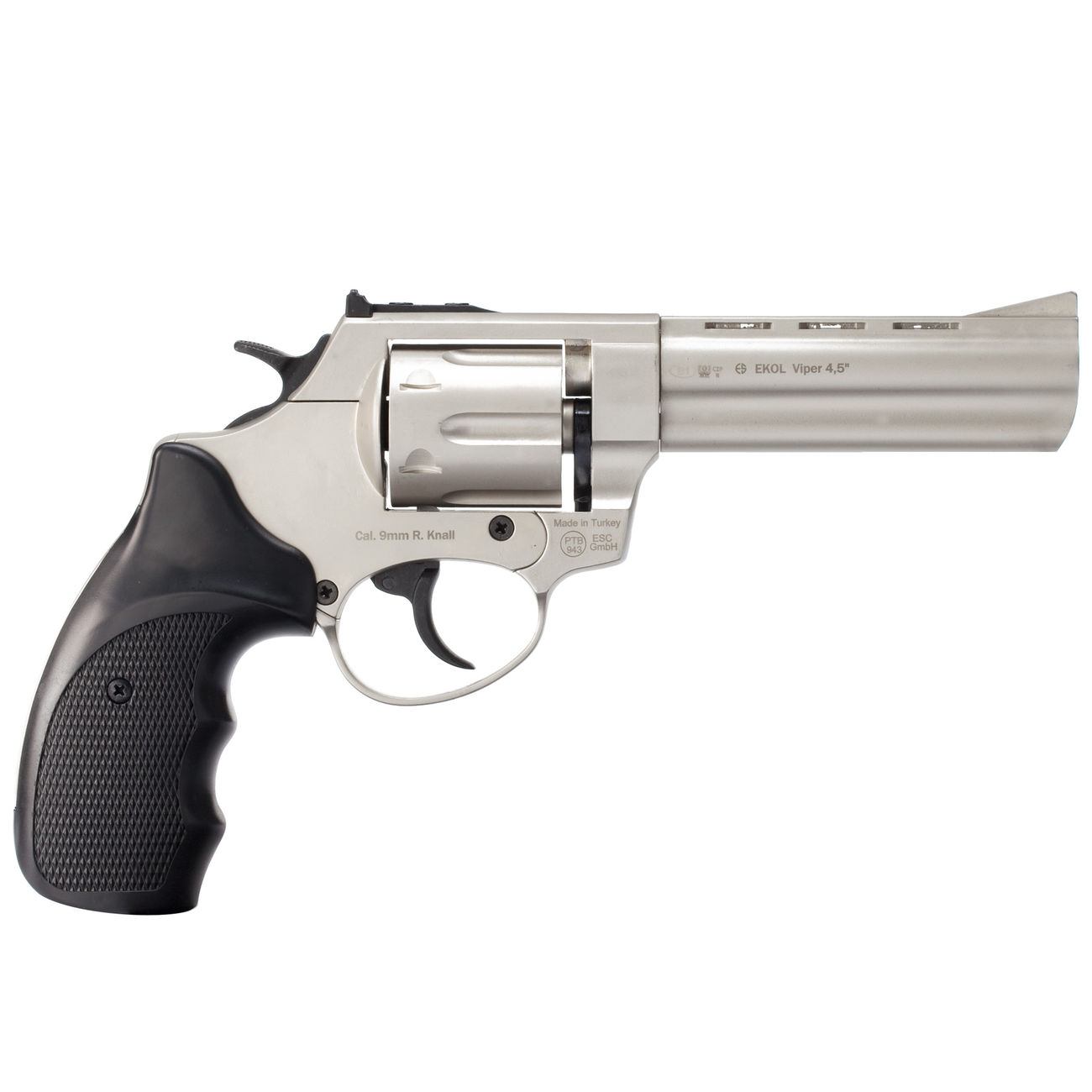 Ekol Viper 4,5 Zoll Schreckschuss Revolver vernickelt 9 mm R.K. Bild 2
