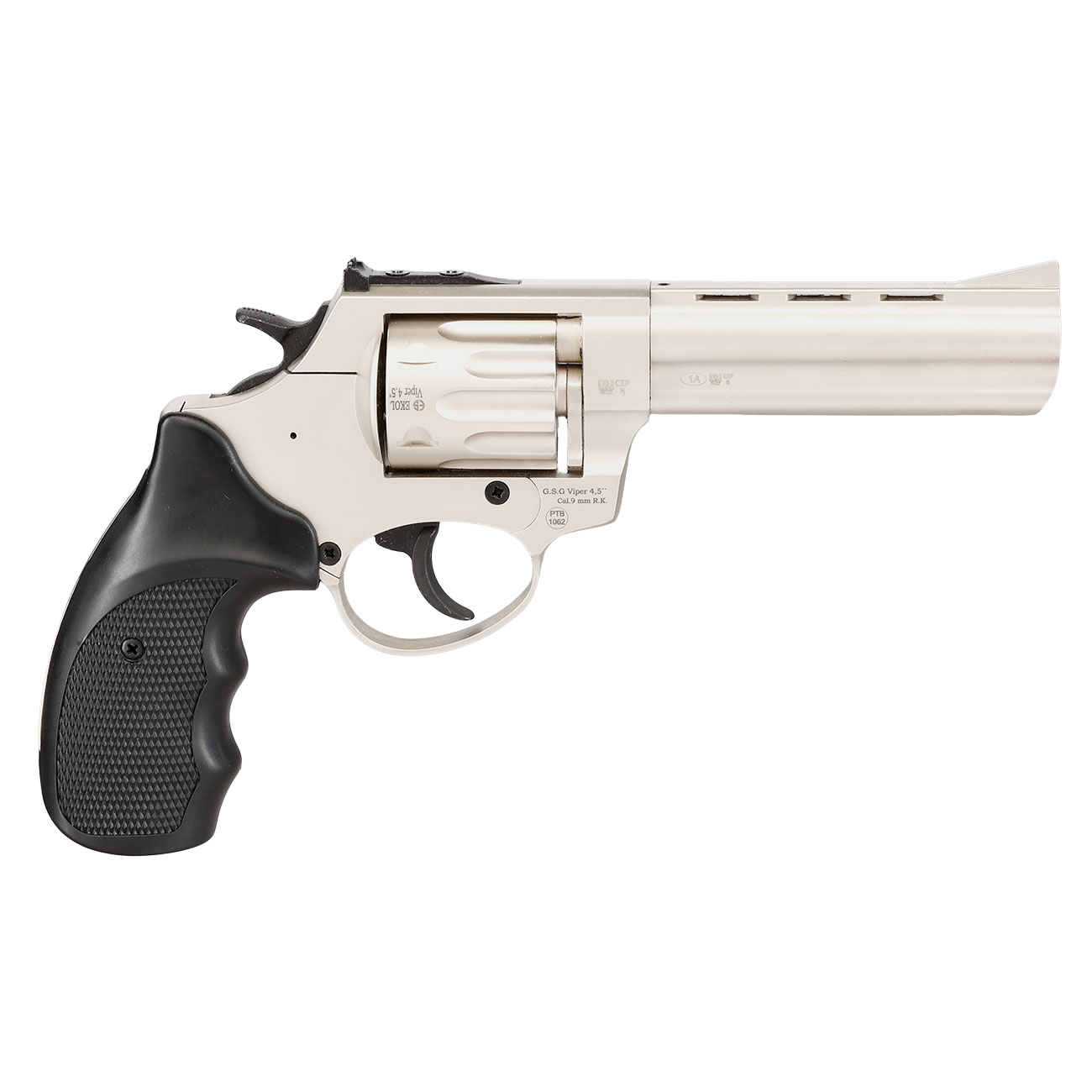 Ekol Viper 4,5 Zoll Schreckschuss Revolver vernickelt 9 mm R.K. Bild 3