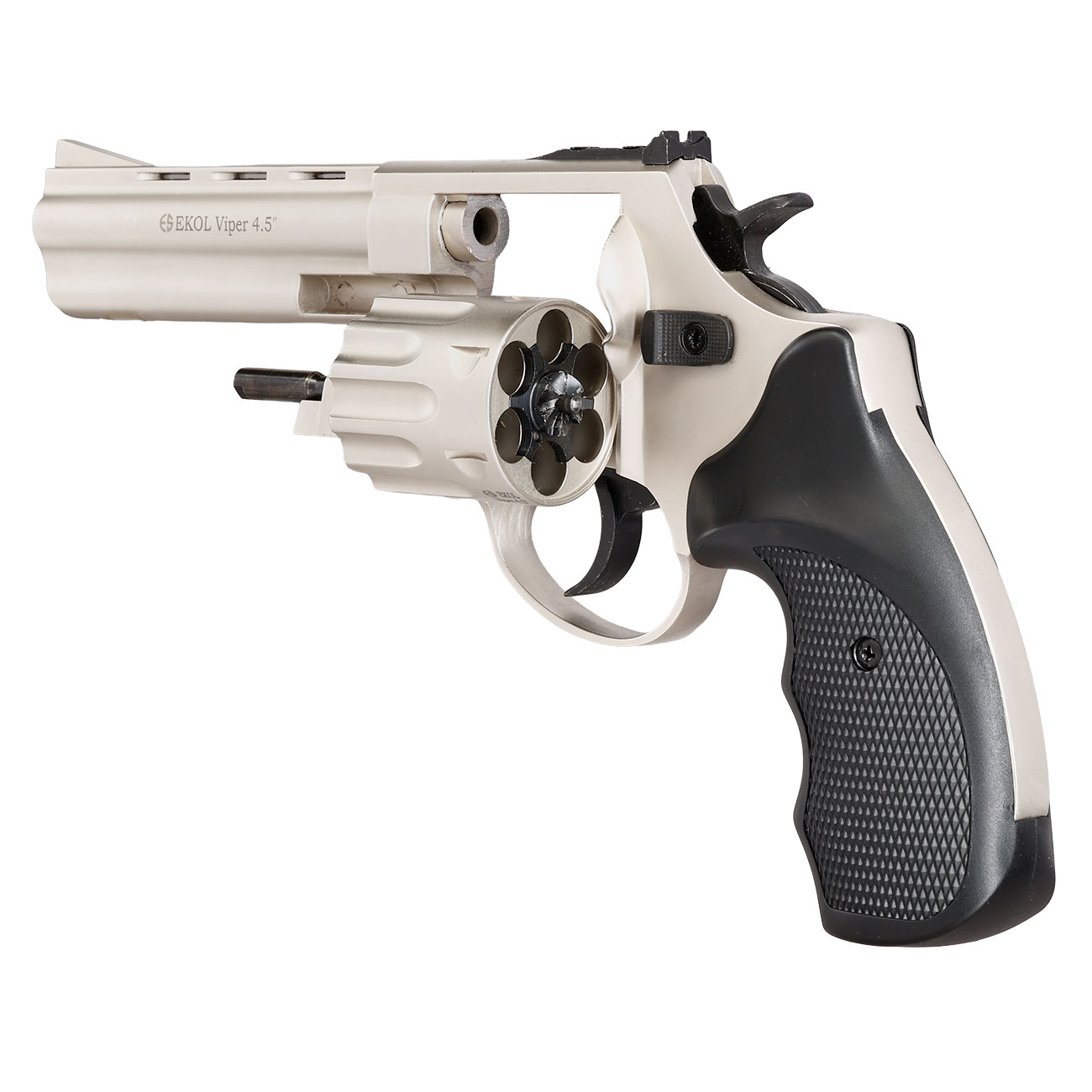 Ekol Viper 4,5 Zoll Schreckschuss Revolver vernickelt 9 mm R.K. Bild 6