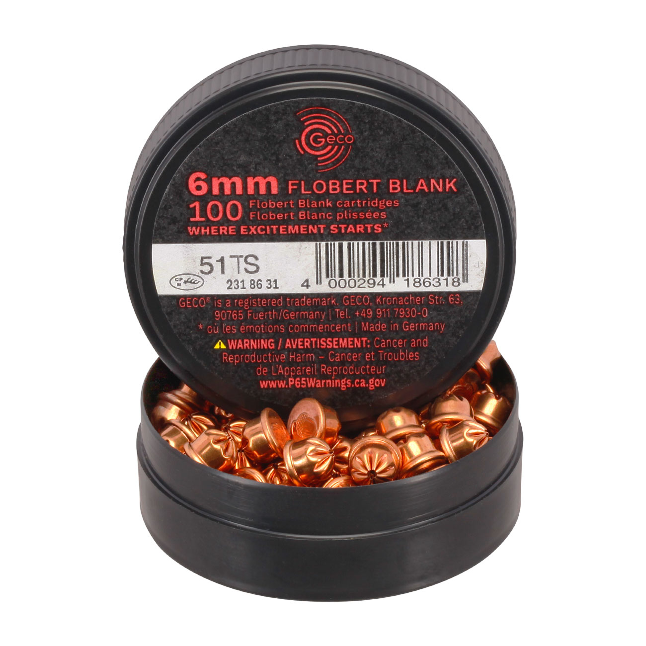 Geco Knallpatronen 6 mm Flobert 100 Stck