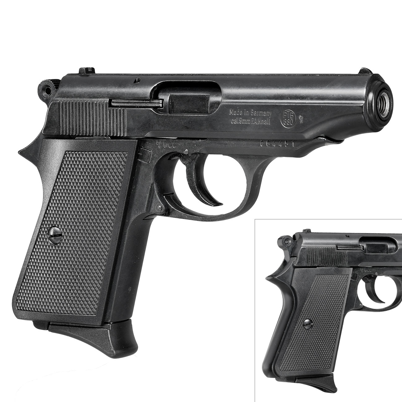 ME 9 Para Schreckschuss Pistole 9mm P.A.K. schwarz brniert Bild 9