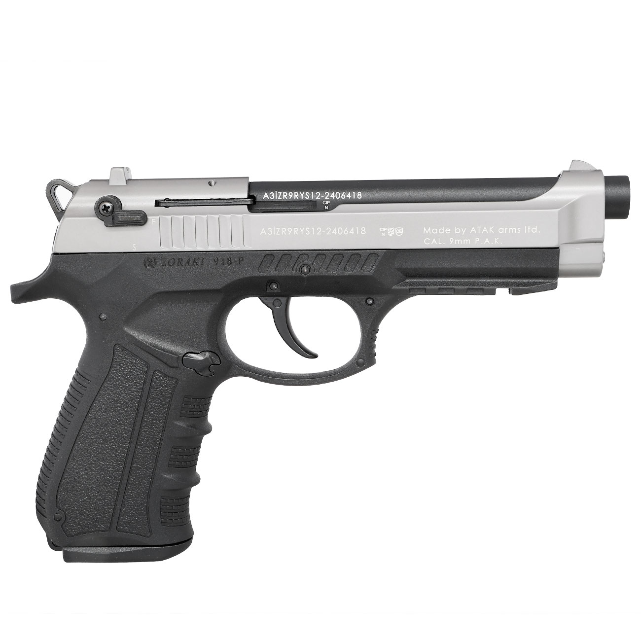 Zoraki 918 Schreckschuss-Pistole 9mm P.A.K. titan Bild 3