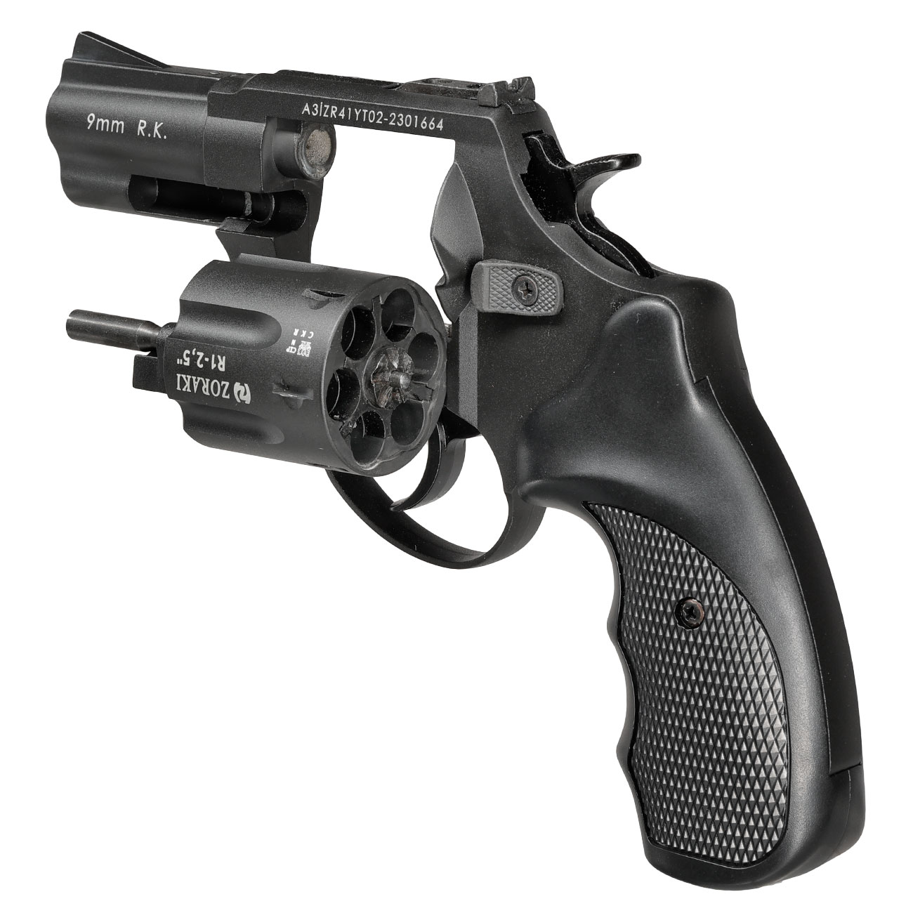 Zoraki R1 2,5 Zoll Schreckschuss-Revolver Kal. 9mm R.K. brniert Bild 7