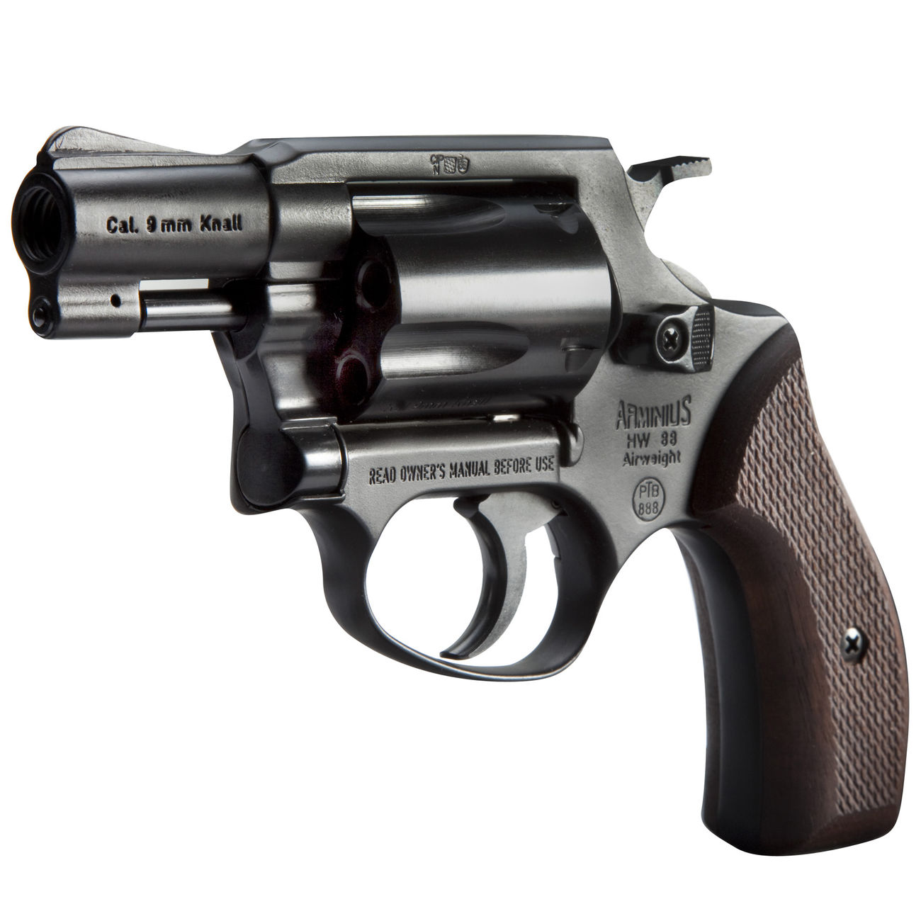 Weihrauch HW88 Super Airweight Schreckschuss Revolver 9mm R.K. brüniert
