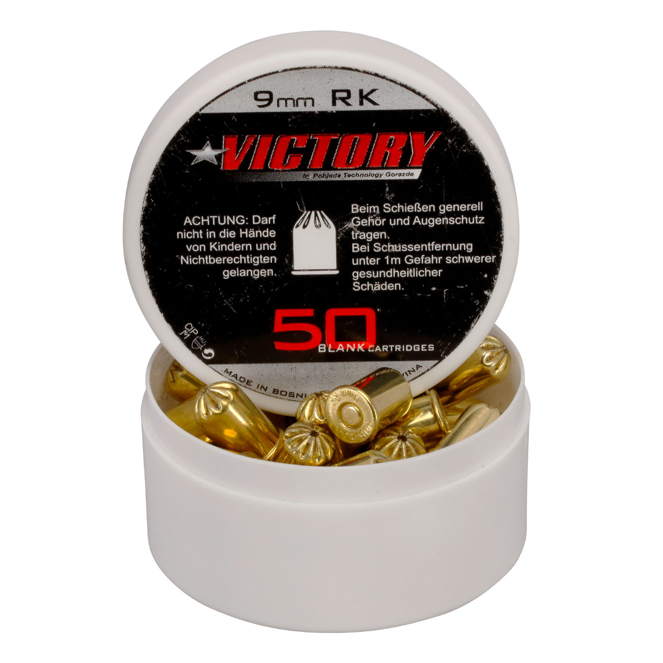Victory Platzpatronen Kal. 9 mm R. K. 50 Stck fr Revolver