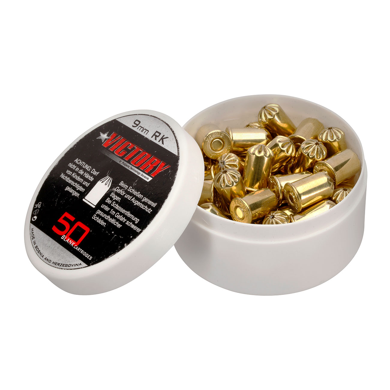 Victory Platzpatronen Kal. 9 mm R. K. 50 Stck fr Revolver Bild 1