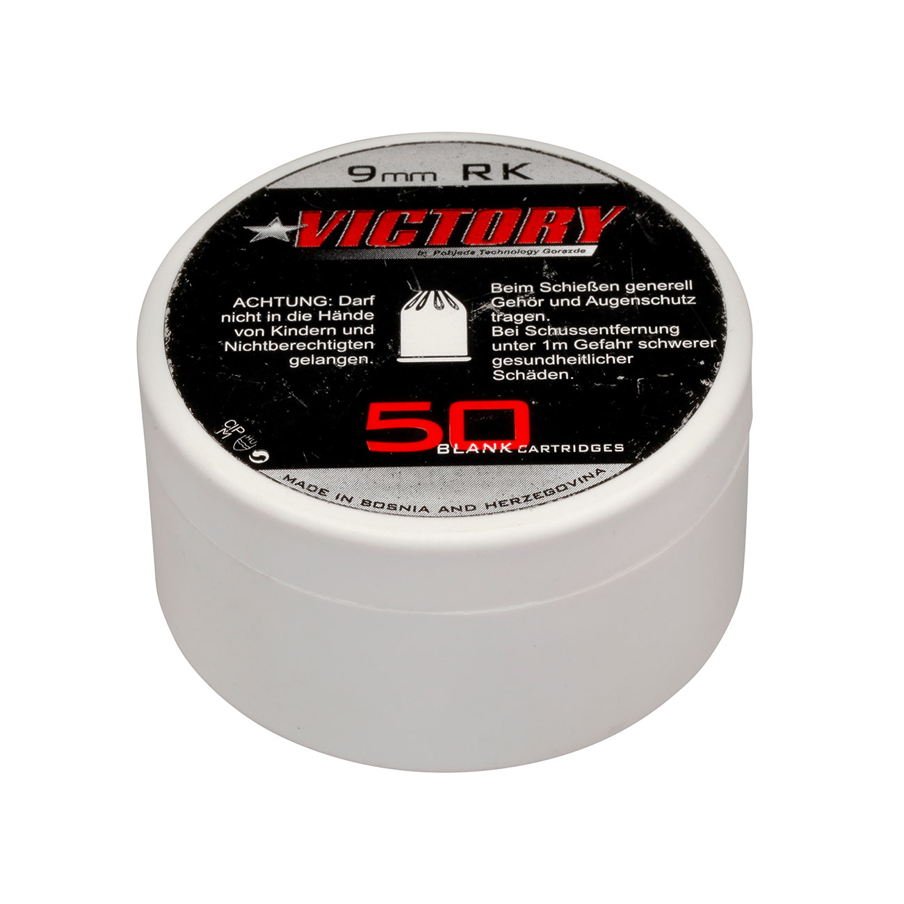 Victory Platzpatronen Kal. 9 mm R. K. 50 Stck fr Revolver Bild 2