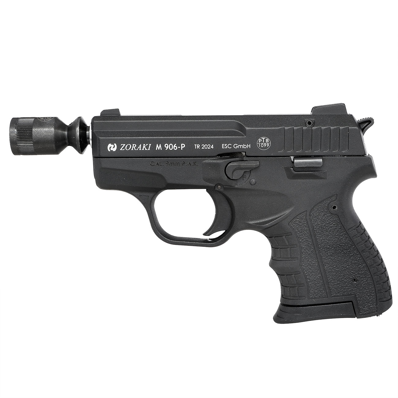 Zoraki Schreckschusspistole 906 9mm P.A.K. schwarz-chrom Bild 10