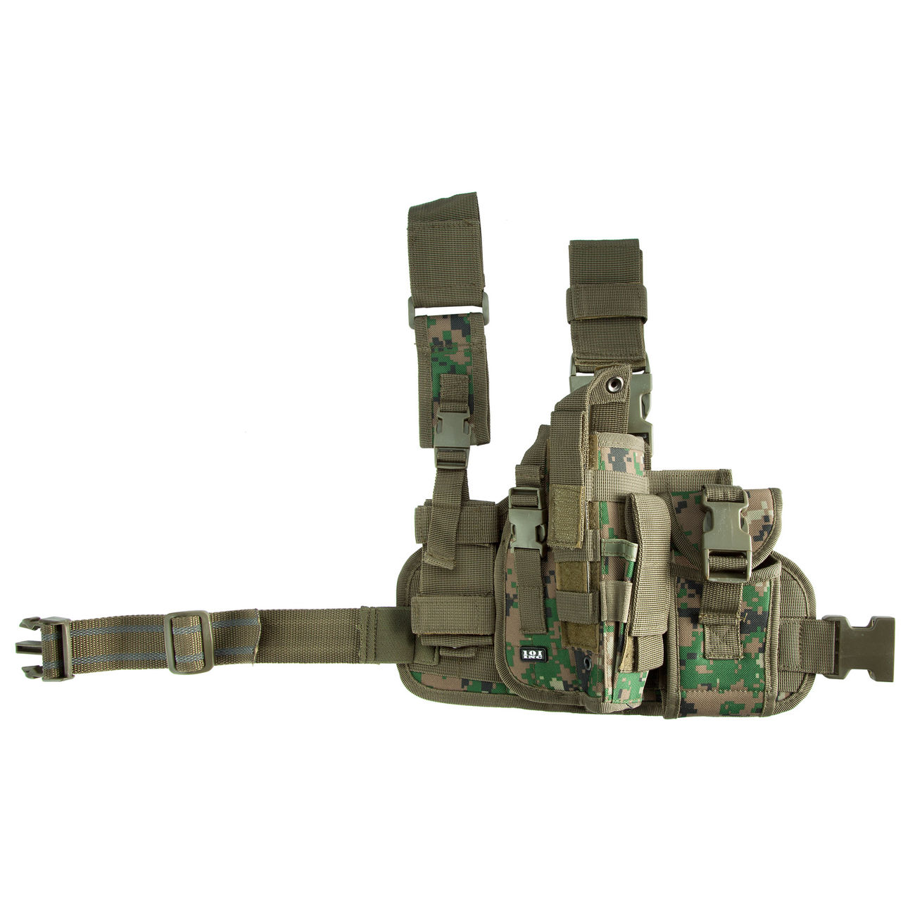 101 INC Beinholster MOLLE rechts digital camo