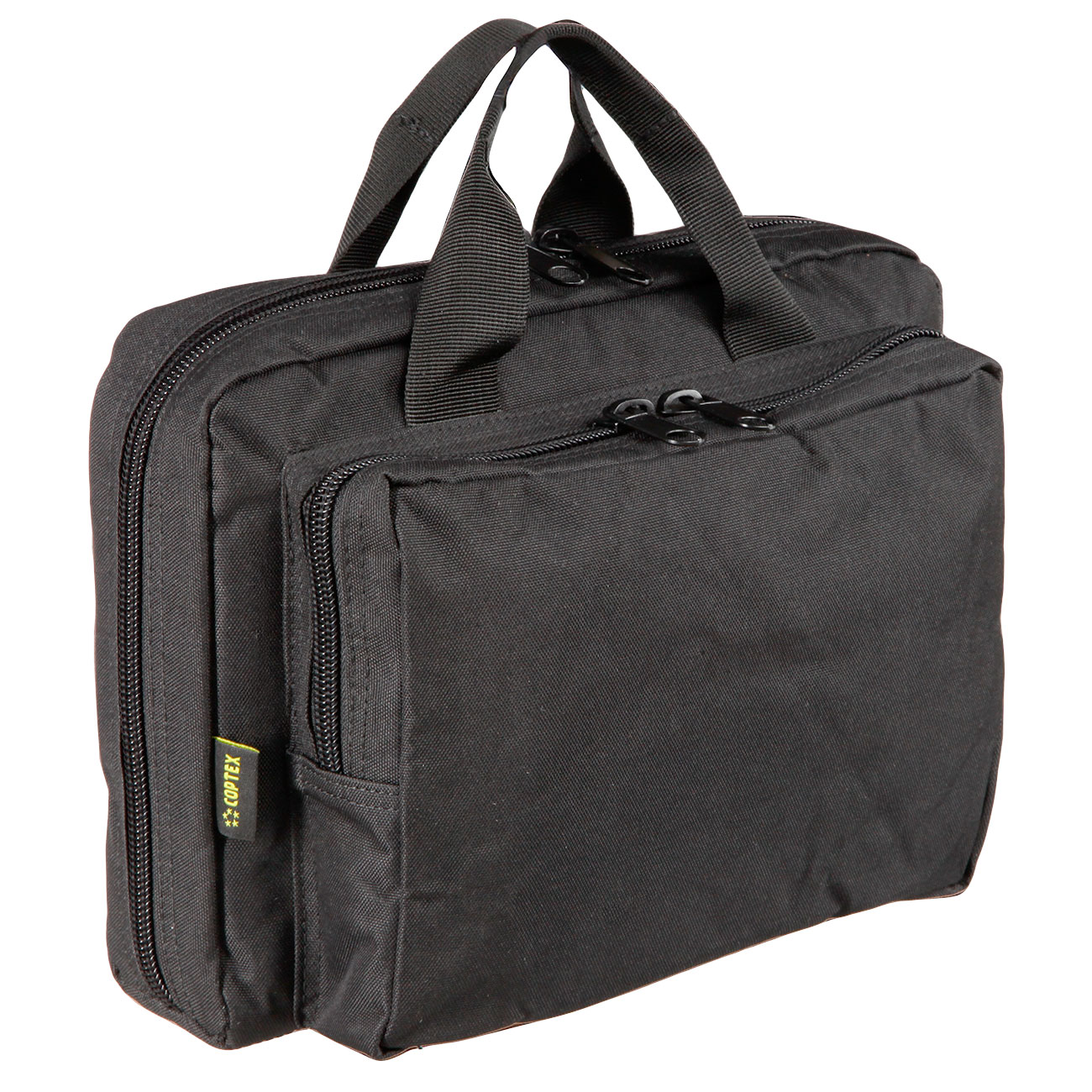 Coptex Doppel-Pistolentasche fr zwei Waffen mit Auentasche schwarz Bild 4