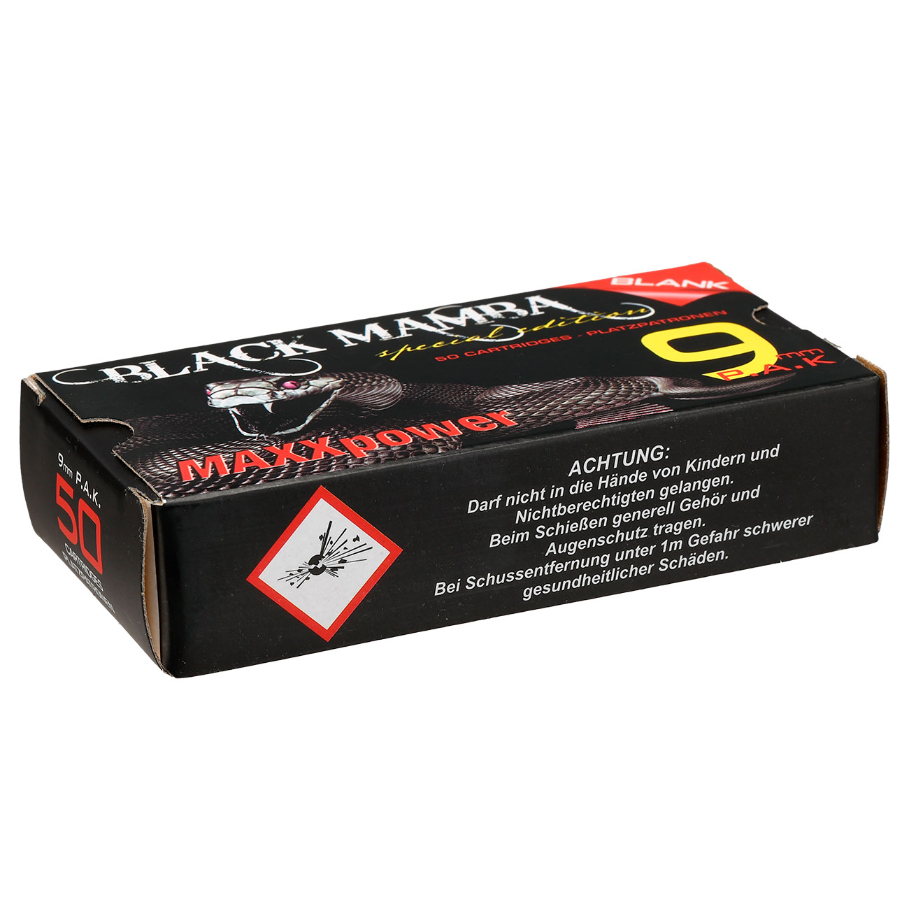 Black Mamba MAXXPower Platzpatronen Kal. 9mm P.A.K. 50 Stck Bild 5