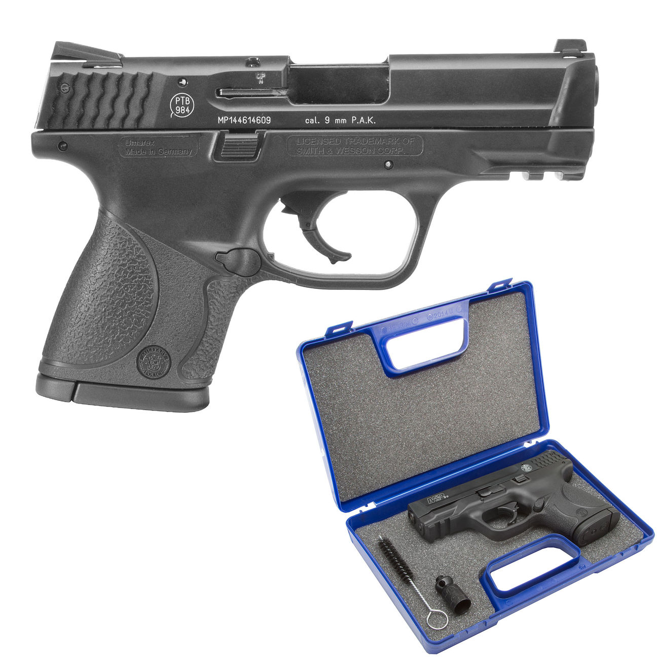 Smith & Wesson M&P 9C Schreckschusspistole Kal. 9mm P.A.K. inkl. 2 Magazinen Bild 1