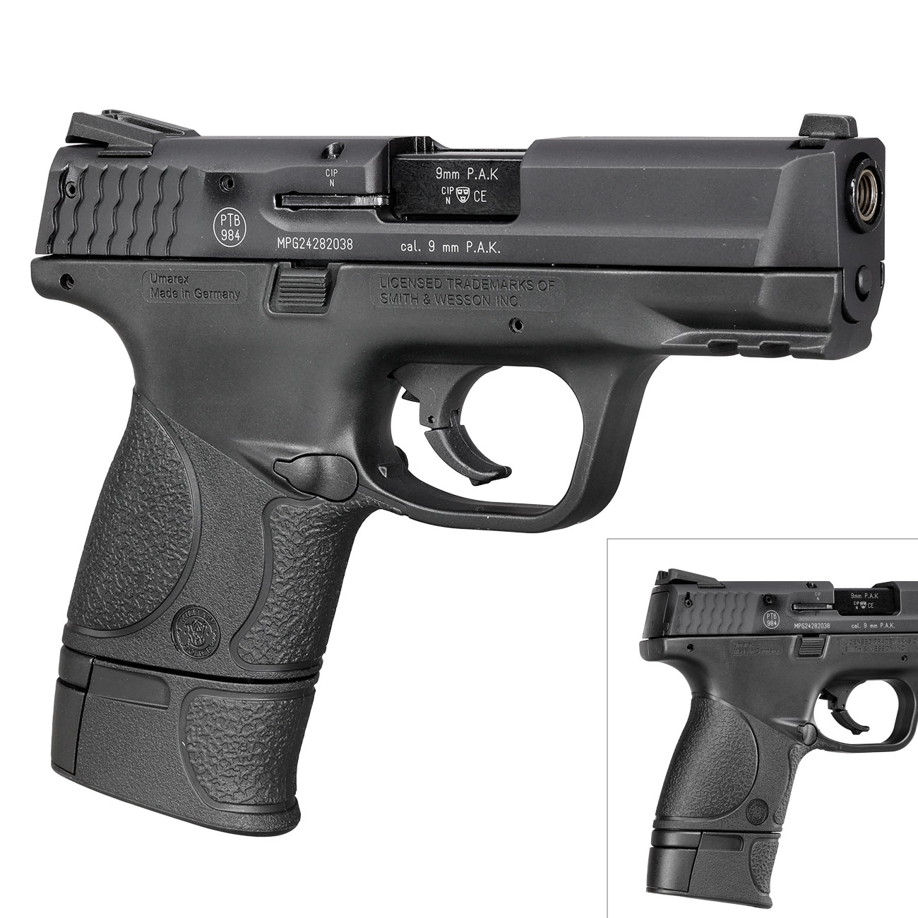 Smith & Wesson M&P 9C Schreckschusspistole Kal. 9mm P.A.K. inkl. 2 Magazinen Bild 9