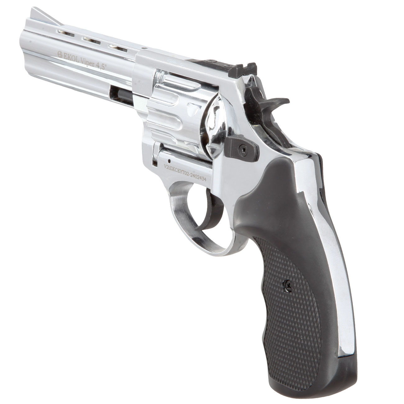 Ekol Schreckschuss Revolver Viper 4,5 Zoll chrom Kal. 9mm R.K. Bild 5