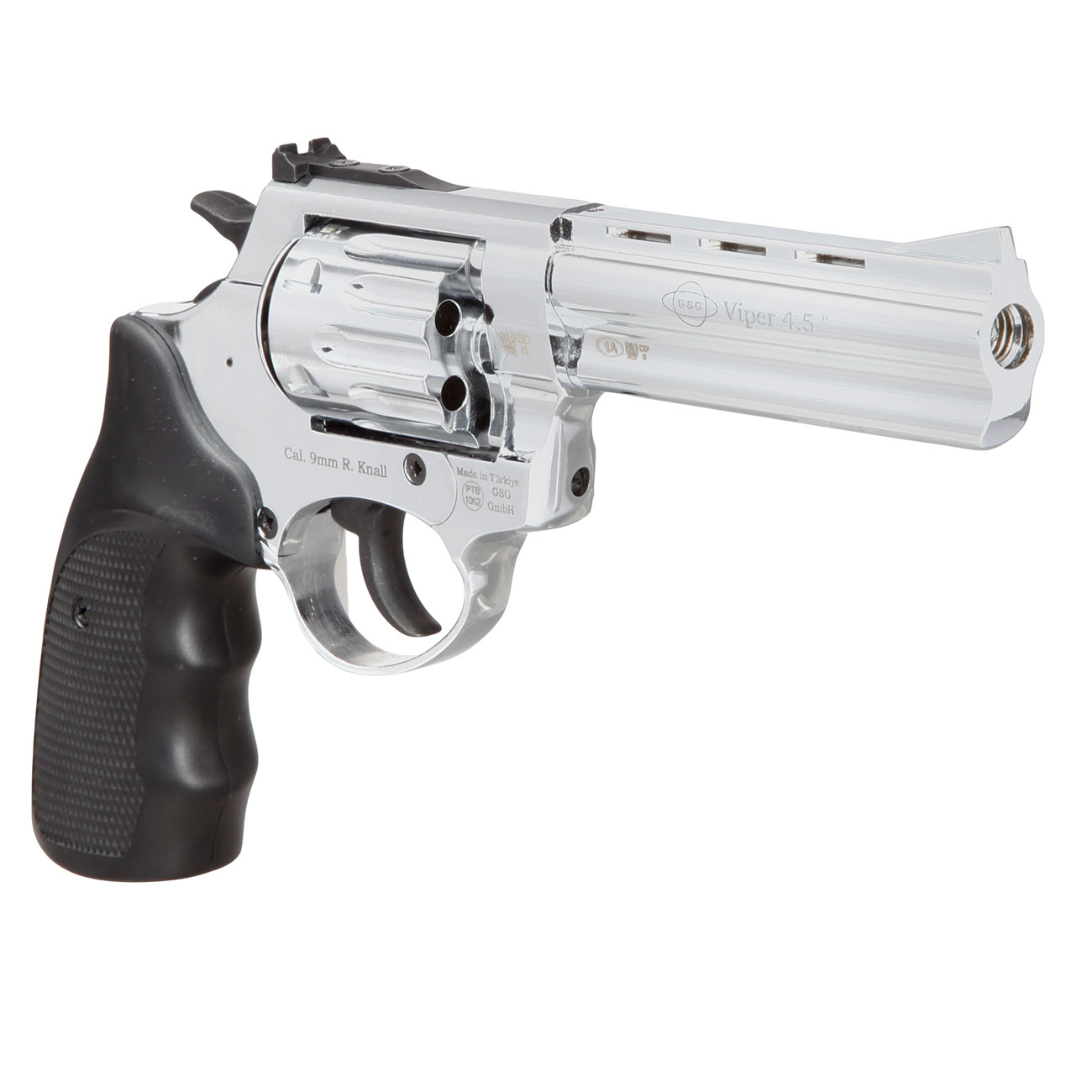 Ekol Schreckschuss Revolver Viper 4,5 Zoll chrom Kal. 9mm R.K. Bild 7