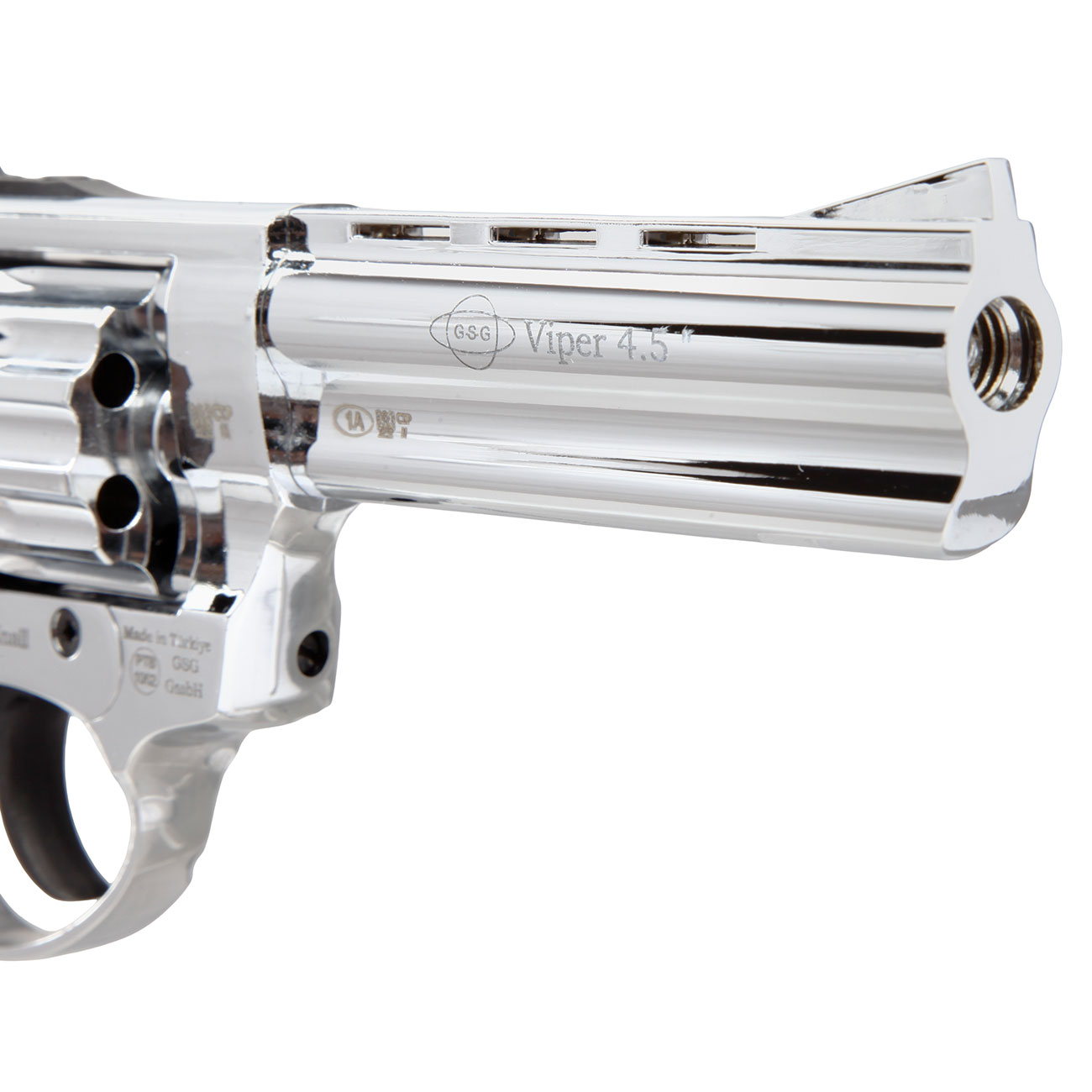 Ekol Schreckschuss Revolver Viper 4,5 Zoll chrom Kal. 9mm R.K. Bild 8