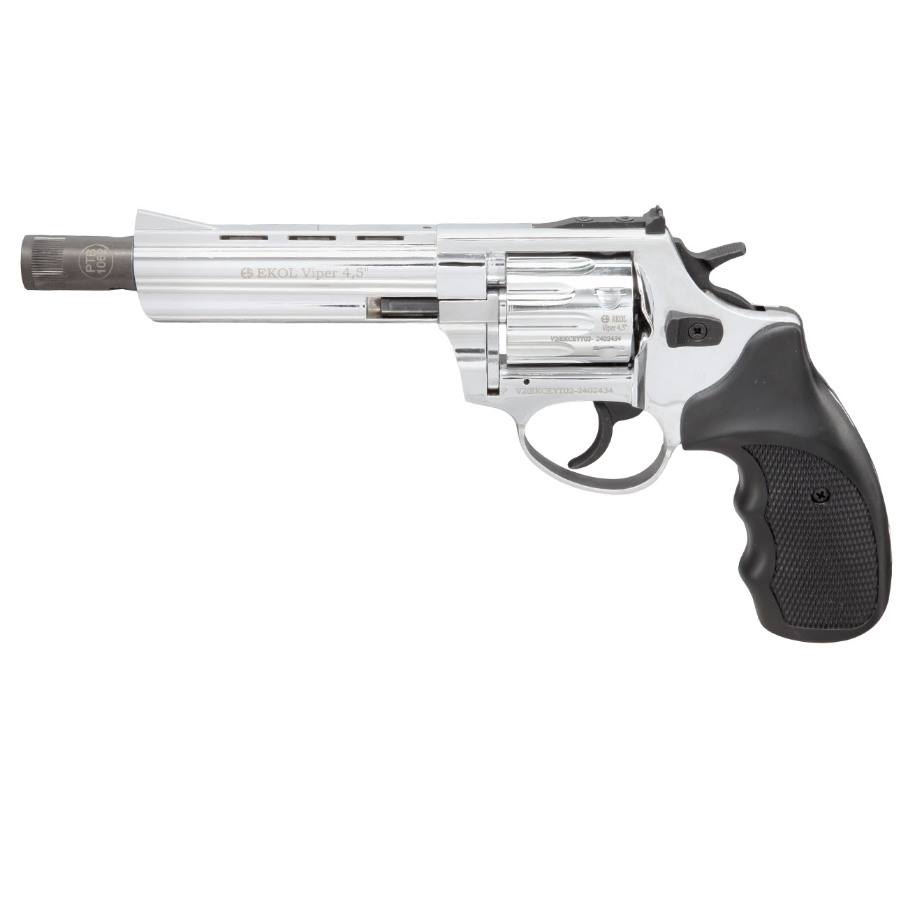 Ekol Schreckschuss Revolver Viper 4,5 Zoll chrom Kal. 9mm R.K. Bild 9