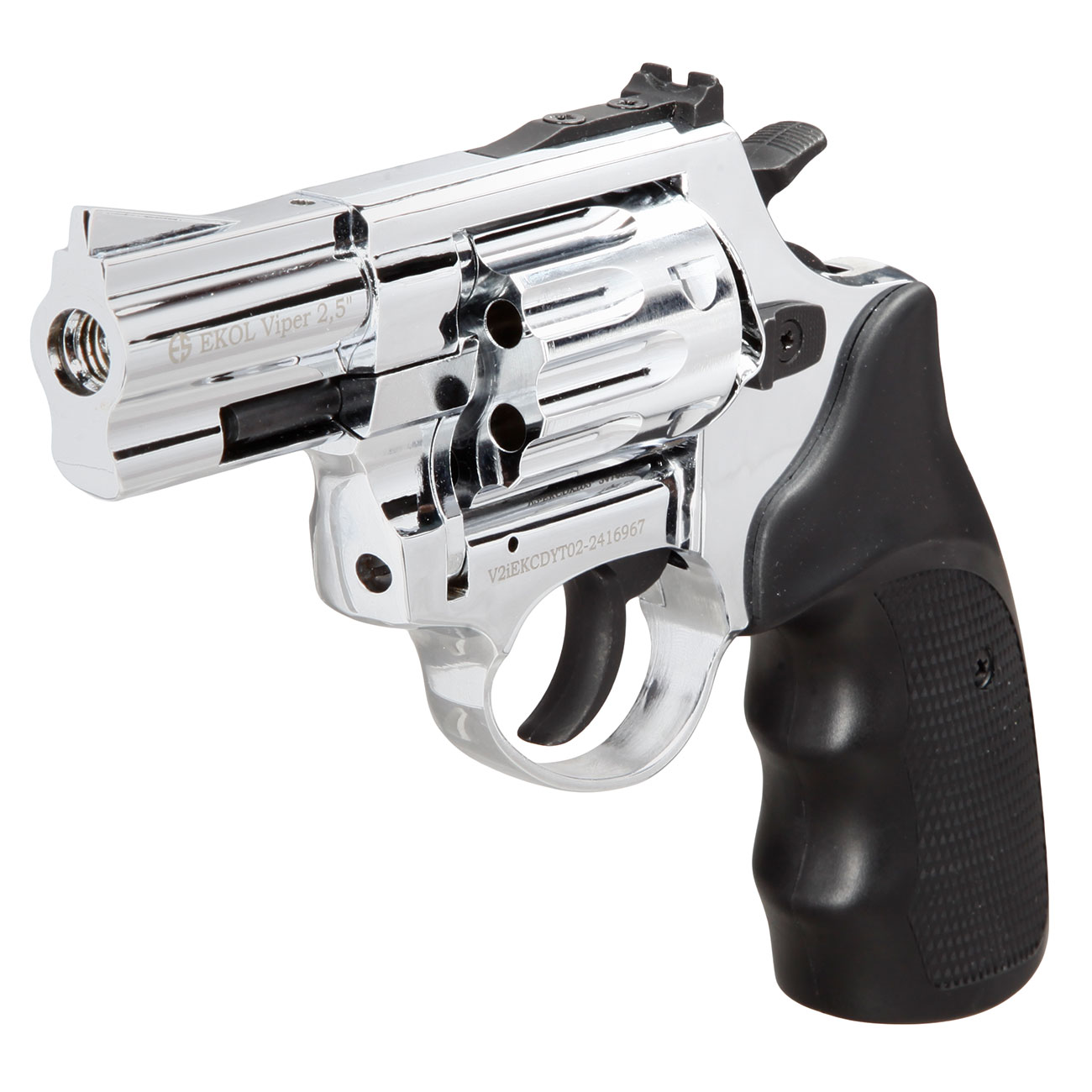 Ekol Viper Compact 2,5 Zoll Schreckschuss-Revolver 9mm R.K. chrom Bild 2