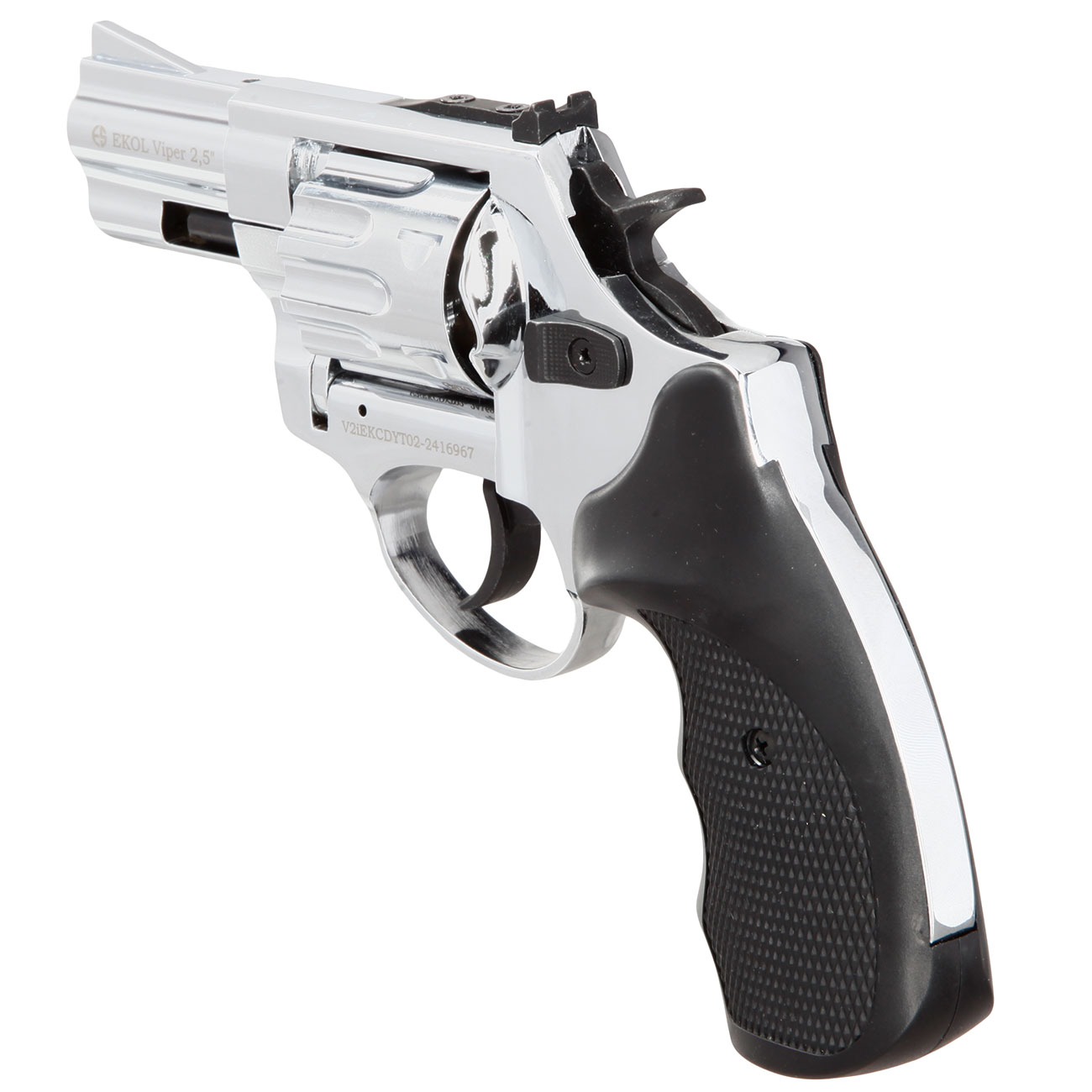 Ekol Viper Compact 2,5 Zoll Schreckschuss-Revolver 9mm R.K. chrom Bild 5