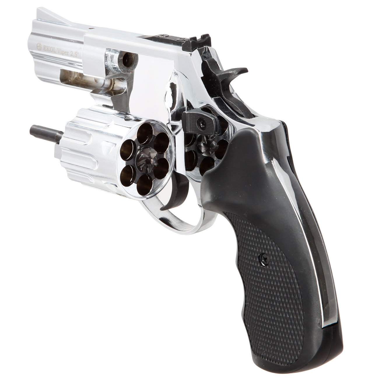 Ekol Viper Compact 2,5 Zoll Schreckschuss-Revolver 9mm R.K. chrom Bild 6