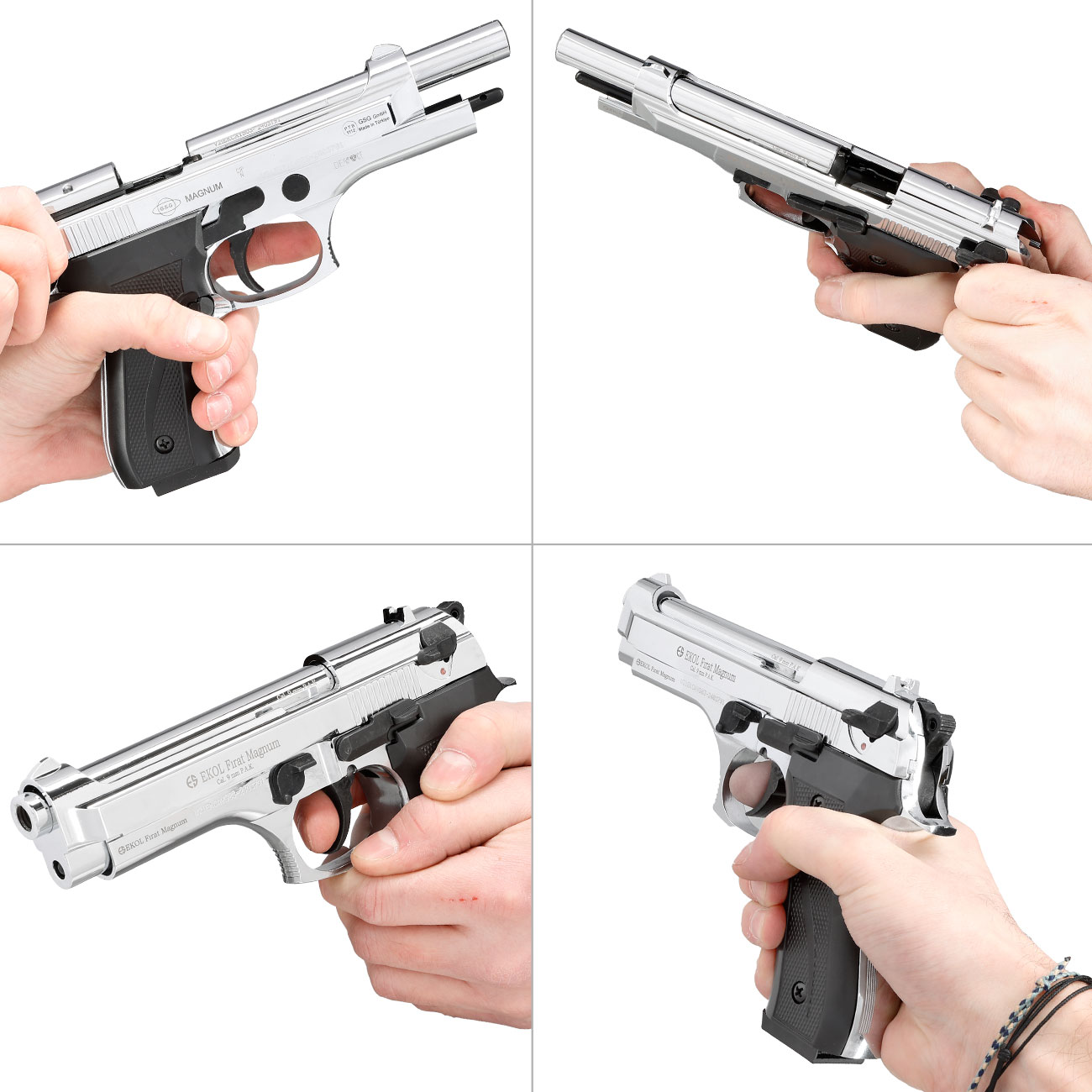Ekol Firat Magnum Schreckschuss Pistole chrom Kal. 9mm P.A.K. Bild 11
