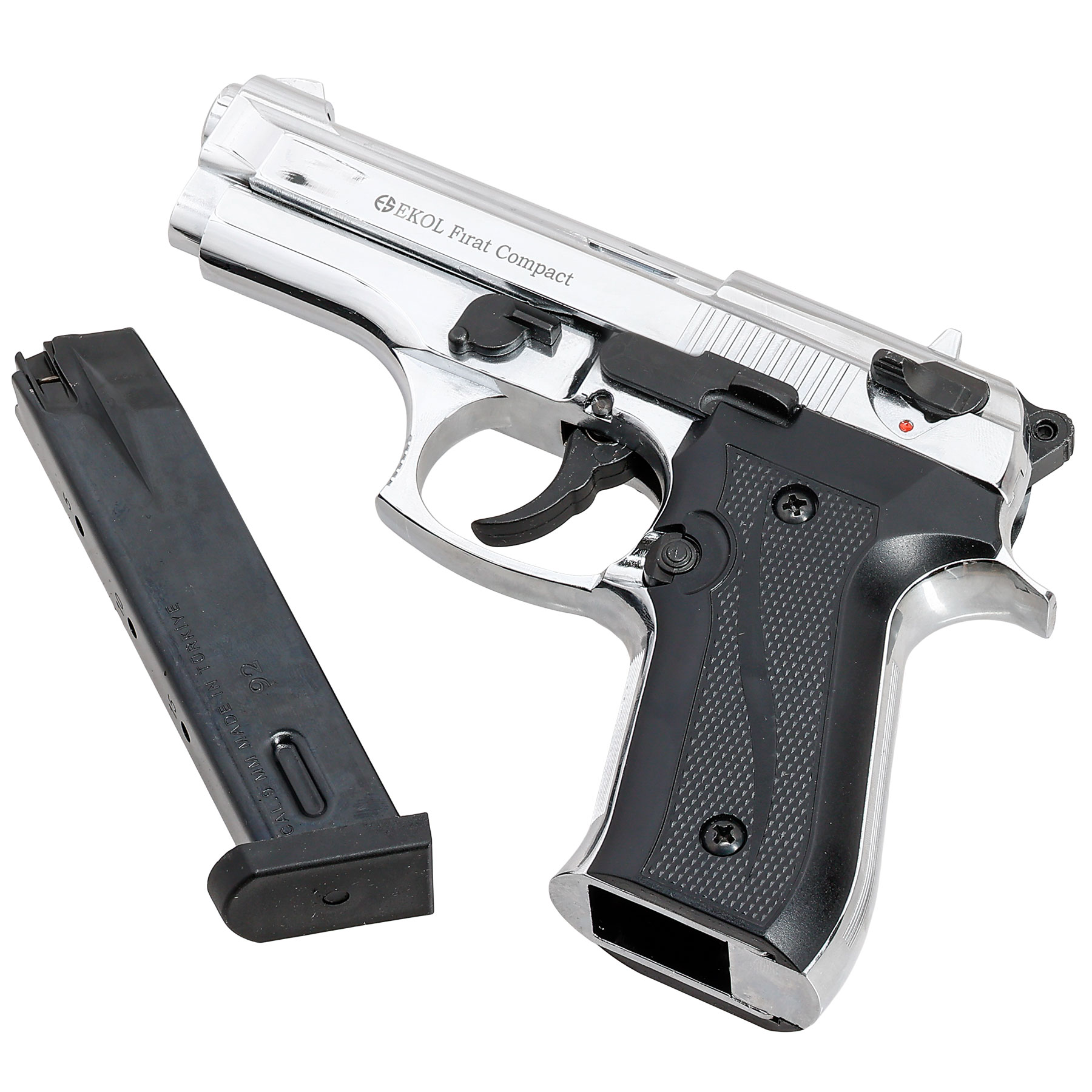 Ekol Firat Compact Schreckschuss Pistole Kal. 9 mm P.A.K. verchromt Bild 5