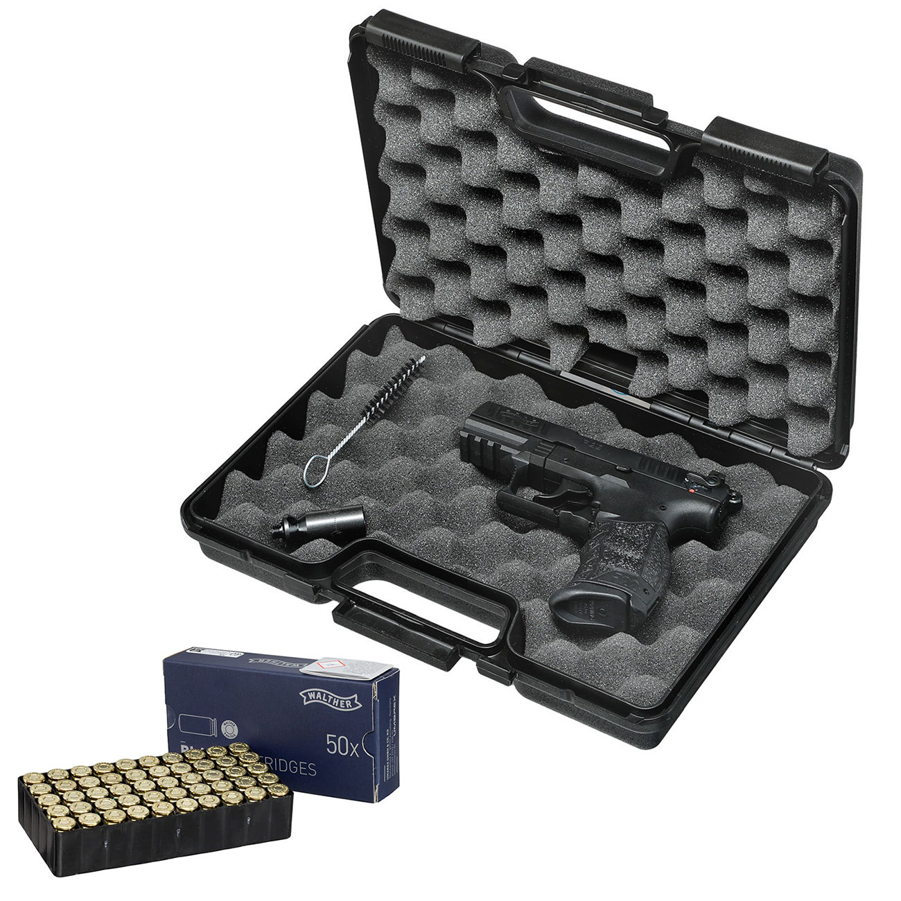 Walther P22Q Schreckschuss Pistole 9mm P.A.K. brniert inkl. Walther Platzpatronen Bild 4