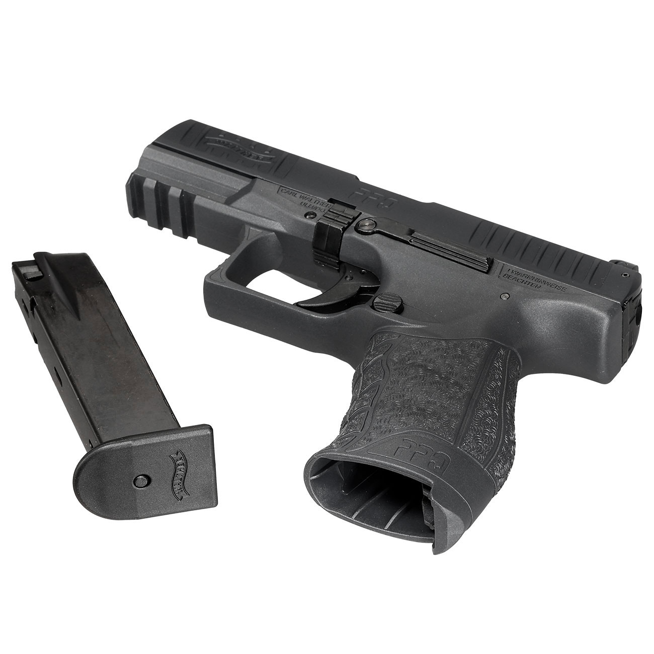 Walther PPQ M2 Schreckschuss Pistole 9mm P.A.K. schwarz inkl. Walther Platzpatronen Bild 6